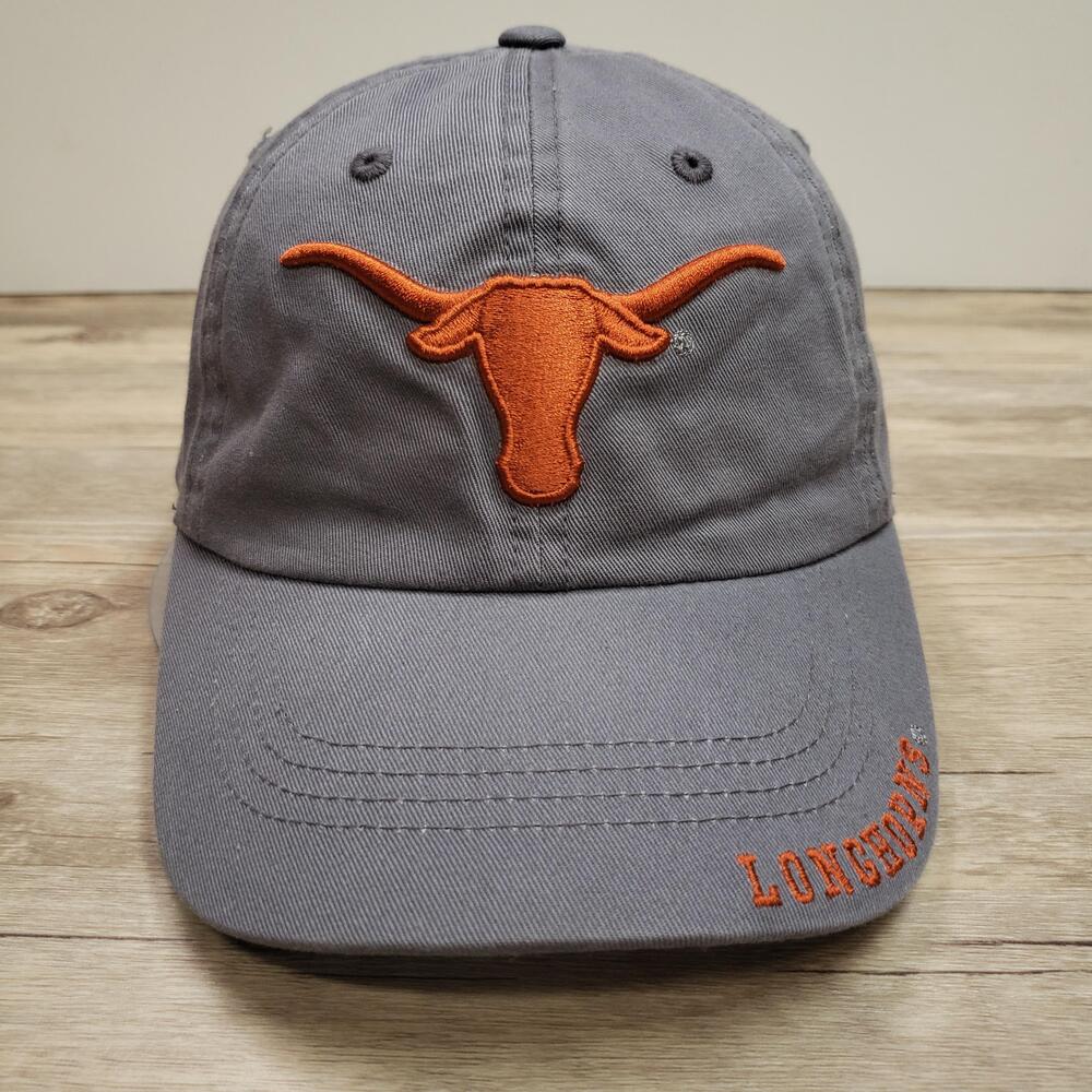 Texas Longhorns Hat Cap Strap Back Mens One Size Gray NCAA Football Captivating
